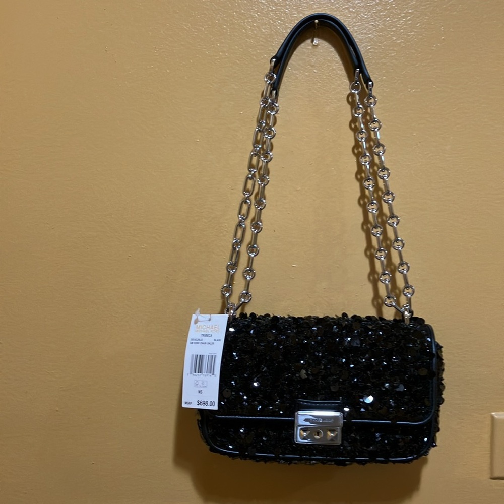 Michael Kors Limited Ediition TRIBECA SM conv chain Shldr bag